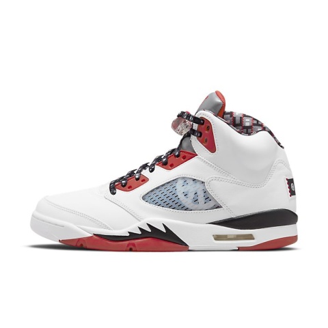 Air Jordan 5- DJ7903-106, Biały Czerwony