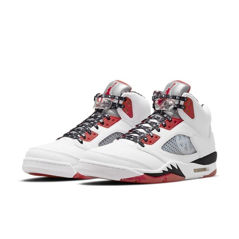 Air Jordan 5- DJ7903-106, Biały Czerwony