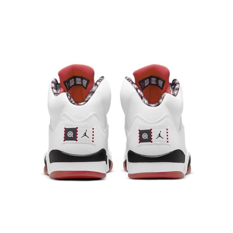 Air Jordan 5- DJ7903-106, Biały Czerwony