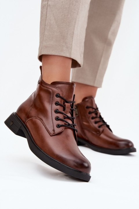 Botki Model Vinceza 39953 Brown Skóra - Step in style