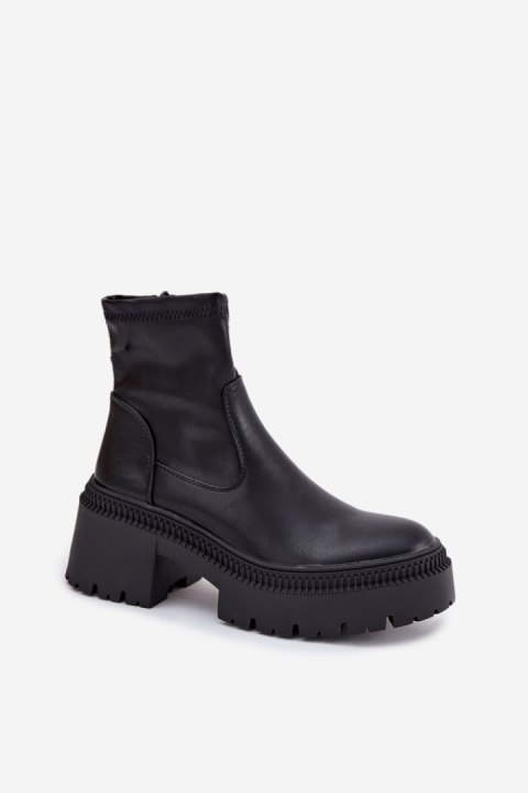 Botki Model Elvianne 9670A Black - Step in style