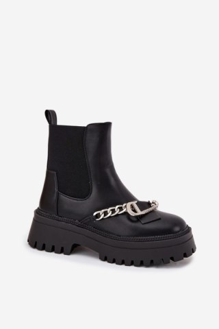 Botki Model Marvella JJ76P Black - Step in style