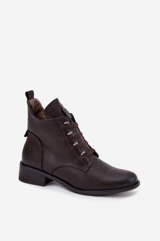 Botki Model Nevalia ASA198-21 Brown - Step in style