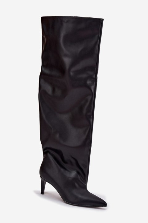 Kozaki Model Mavilla CLS-580 Black Skóra - Step in style