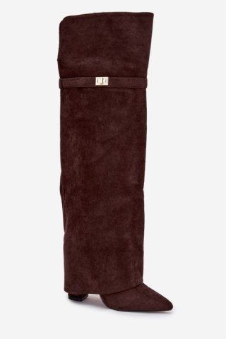 Kozaki Model Serelle CLS-593 Czekolada Zamsz - Step in style