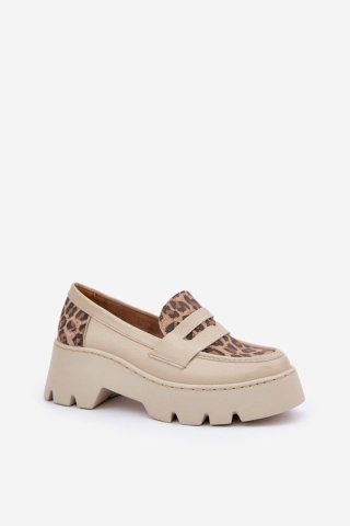 Mokasyny Model Zazoo 20191 Light Beige - Step in style