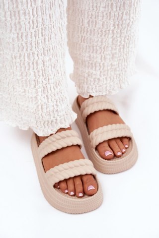 Sandał Klapki Model S.Barski ZK51-001 Beige - Step in style