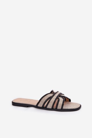 Sandał Klapki Model Scazze TC-11 Beige/Black - Step in style
