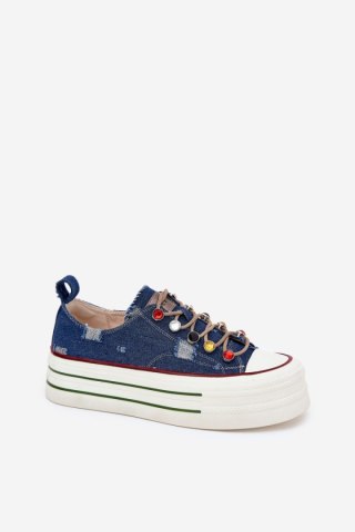 Trampki Model Goe RR2N4103 Navy - Step in style