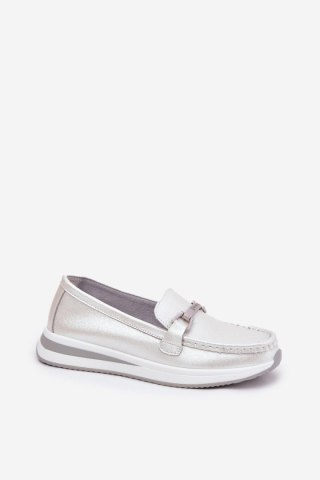 Mokasyny Model S.Barski GR51-598 Perła - Step in style