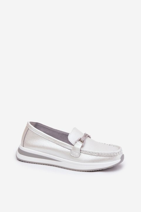 Mokasyny Model S.Barski GR51-598 Perła - Step in style