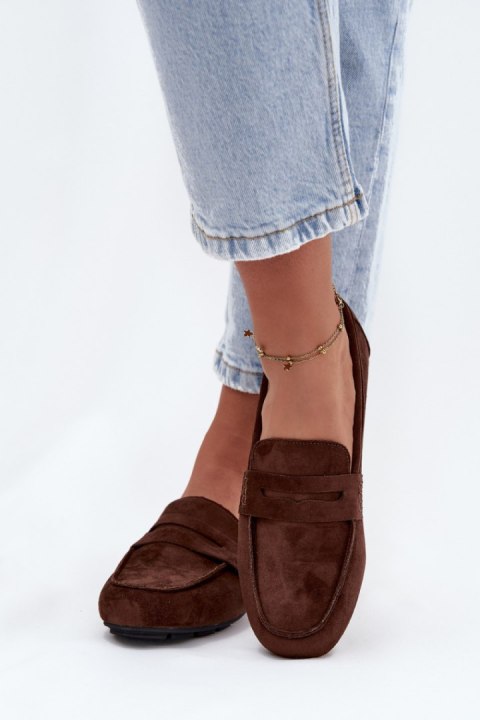 Mokasyny Model Soreline H8-965M Dark Brown - Step in style