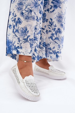 Mokasyny Model Vinceza 88028 White - Step in style