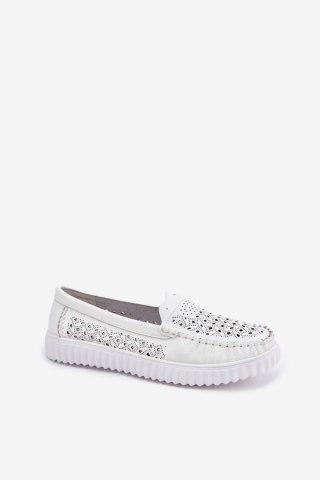 Mokasyny Model Vinceza 88028 White - Step in style