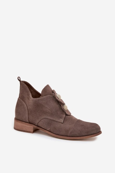 Półbuty Model Zazoo 3080 Dark Beige - Step in style