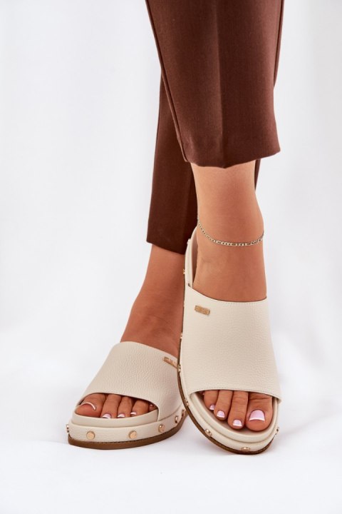 Sandał Klapki Model Big Star RR274215 Beige - Step in style