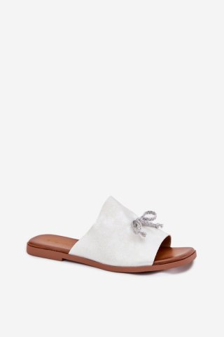 Sandał Klapki Model Norela 25SD35-8781 Silver - Step in style