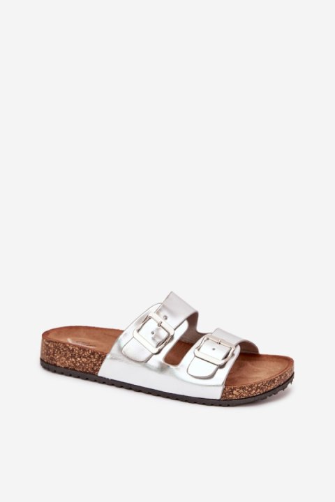 Sandał Klapki Model Vesina WD302 Silver - Step in style