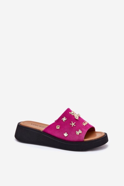 Sandał Klapki Model Vinceza 66741 Fuksja - Step in style