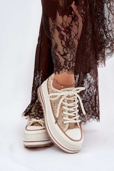 Trampki Model S.Barski BF51-101 Beige - Step in style