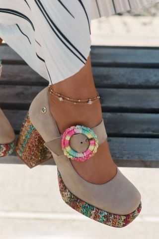 Czółenka Model Maciejka 06839-04 Beige - Step in style