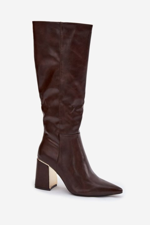 Kozaki Model Alessine 7661A Czekolada - Step in style