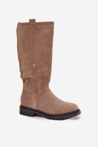 Kozaki Model Delyssa 6366 Dark Beige - Step in style