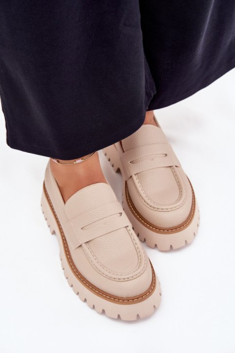 Mokasyny Model Big Star NN274050 Beige - Step in style