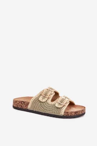 Sandał Klapki Model Fenira LS-129 Green - Step in style