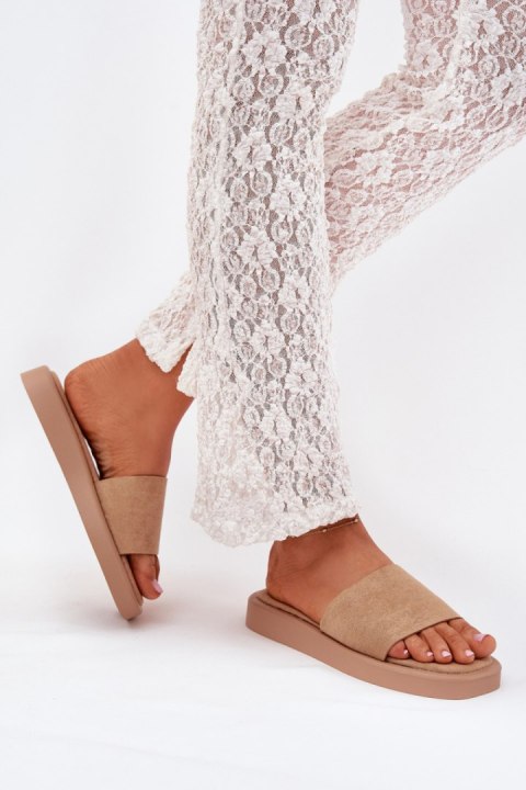 Sandał Klapki Model Jorina 5178 Dark Beige - Step in style