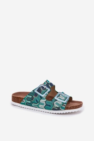 Sandał Klapki Model S.Barski RB51-006 Green - Step in style