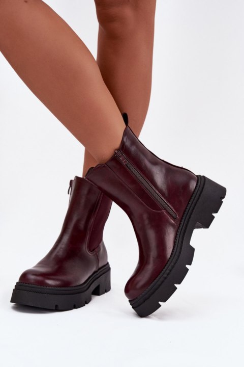 Sztyblety Model Niviane 5863 Bordo - Step in style