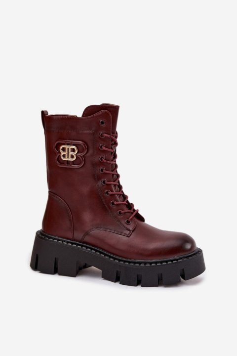 Workery Model Melisse 5808 Bordo Skóra - Step in style