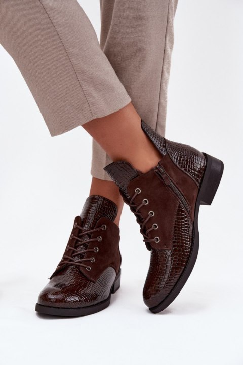 Botki Model Vinceza 16477 Brown - Step in style