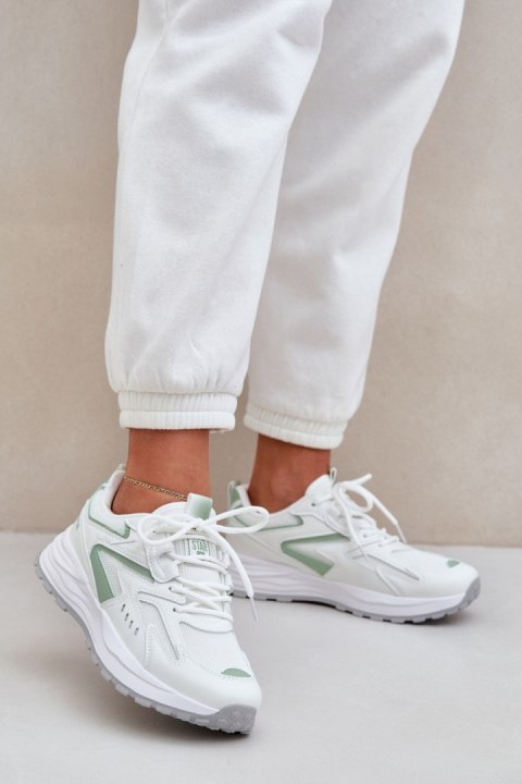 Buty Sportowe Model Big Star NN274A095 HI-POLY SYSTEM White/Green - Step in style