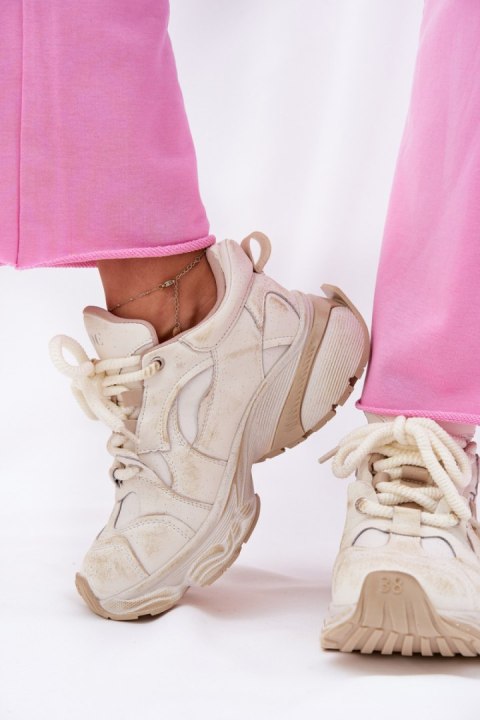 Buty Sportowe Model Goe RR2N4037 Beige - Step in style