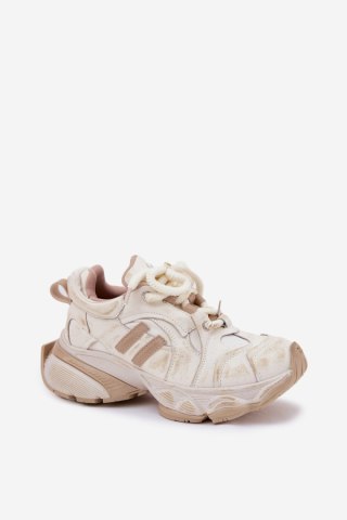 Buty Sportowe Model Goe RR2N4037 Beige - Step in style