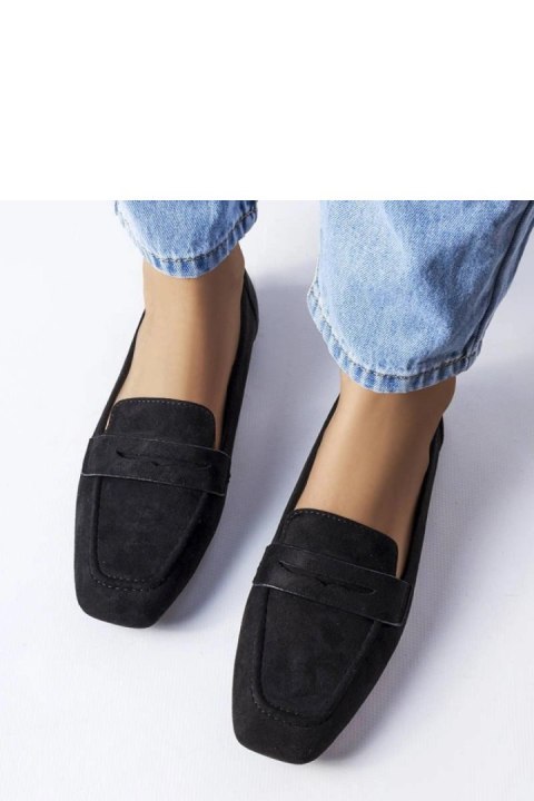 Czarne mokasyny z eko-zamszu Meilleur - Solea