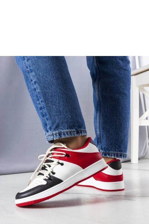 Czarno-czerwone retro sneakersy Shari - Solea