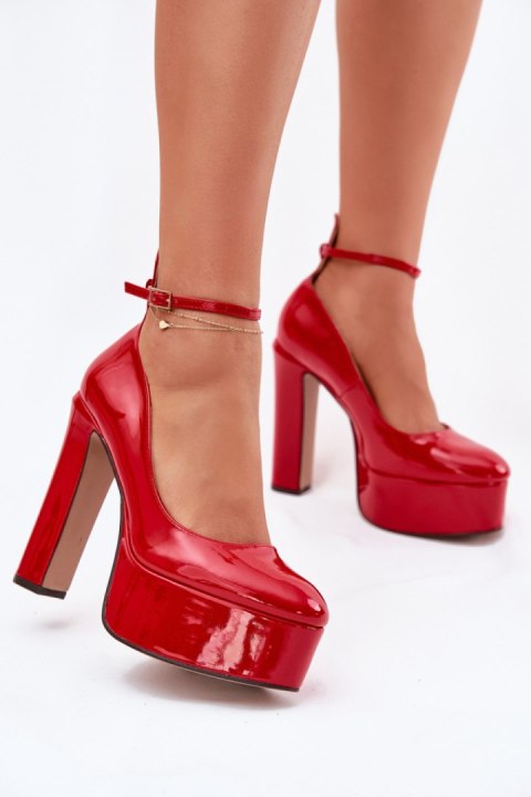Czółenka Model Nianka C-240 Red - Step in style