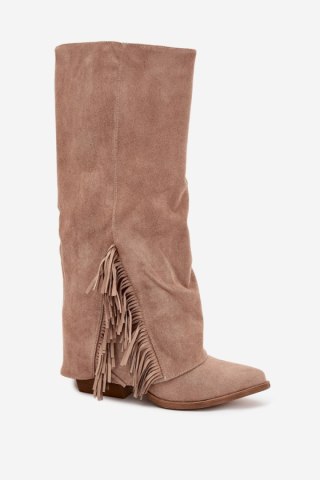 Kozaki Model Zalia LQ-162 Beige - Step in style