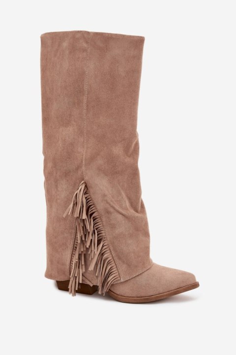 Kozaki Model Zalia LQ-162 Beige - Step in style