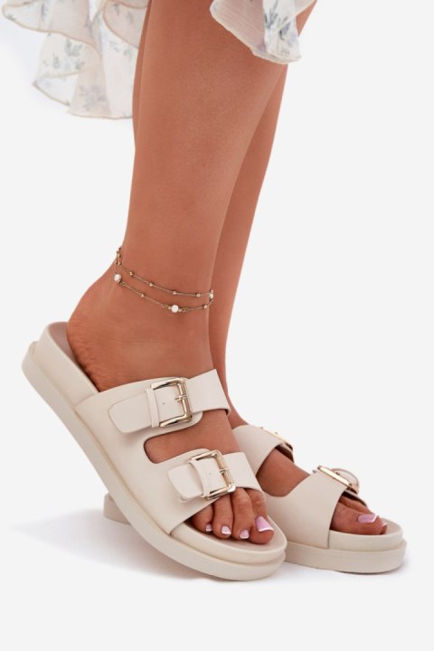 Sandał Klapki Model Sonarea 25SD97-8520 Beige - Step in style