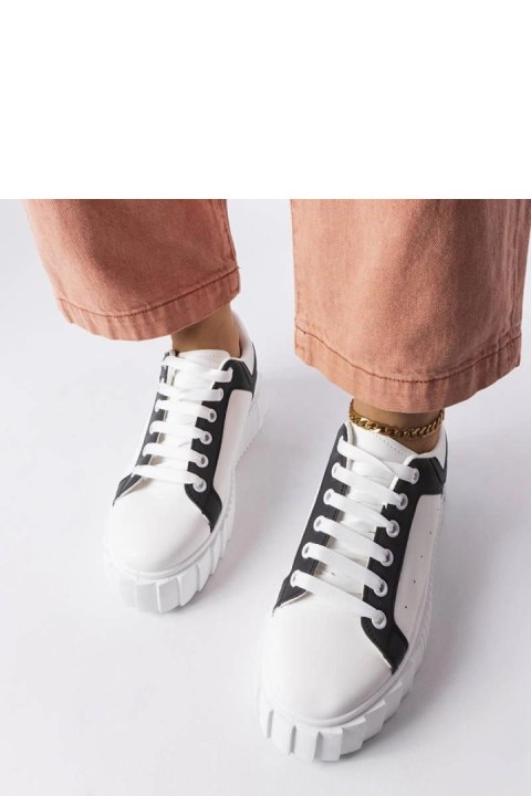 Białe sneakersy na platformie Gosselin - Solea