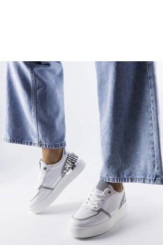 Białe sneakersy na platformie Tooele - Solea