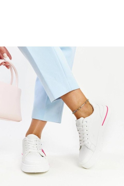Białe sneakersy z różem Zorica - Solea