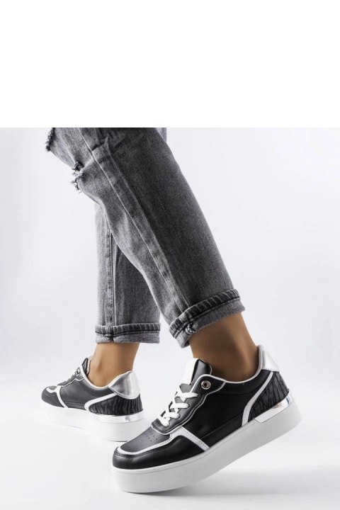 Czarne sneakersy na platformie Tooele - Solea