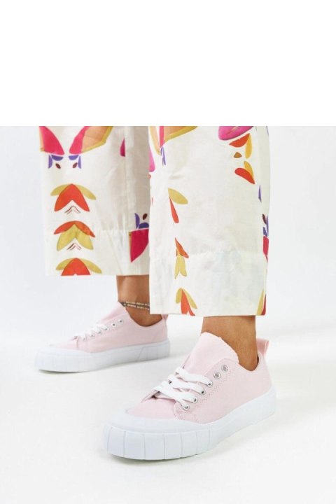 Różowe materiałowe trampki Eduarda - Solea