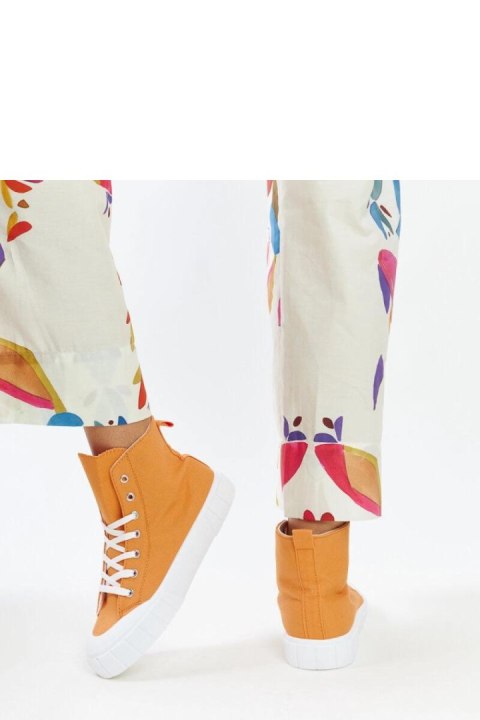 Pomarańczowe wysokie trampki Vinka - Solea