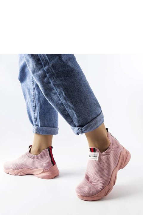 Różowe wsuwane buty sportowe damskie Greco - Solea